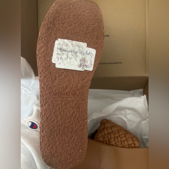 VINCE Mari Wedge Sandals in Tan - Picture 9 of 14